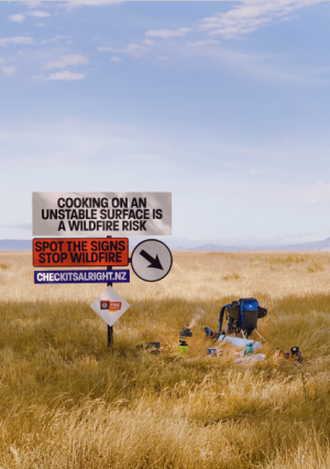 Spot the signs - Gas cooker A3 poster