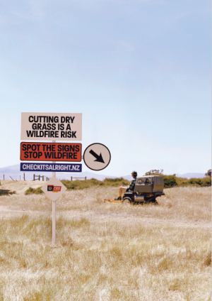 Spot the signs - Mower A3 poster